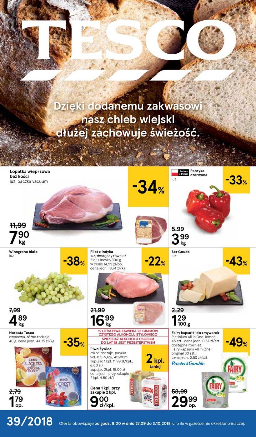 Gazetka promocyjna Tesco str. 1